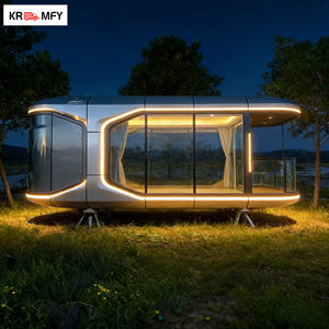 Maisons préfabriquées de luxe de haute qualité en forme de capsules mobiles pour villas, camping et hôtels - Product Image 4