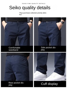 <span class=keywords><strong>Pantaloni</strong></span> Casual da <span class=keywords><strong>Uomo</strong></span> 2025 Nuova Moda Marca Larga Dritta Plissettata Colorata a <span class=keywords><strong>Vita</strong></span> <span class=keywords><strong>Bassa</strong></span> XL Primavera Estate Elasticizzati Sportivi - Product Image 5