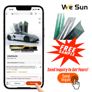 Meilleur <span class=keywords><strong>prix</strong></span> Film teinté pour vitres de <span class=keywords><strong>voiture</strong></span> en <span class=keywords><strong>céramique</strong></span> <span class=keywords><strong>nano</strong></span> à haute isolation 1,52x30m Matériel PET pour voitures - Product Image 5