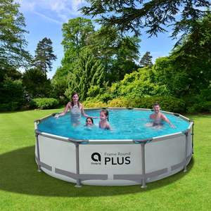 <span class=keywords><strong>Piscina</strong></span> Elevada Redonda Avenli de 15 pies (457 <span class=keywords><strong>cm</strong></span> x <span class=keywords><strong>107</strong></span> <span class=keywords><strong>cm</strong></span>) con Marco de PVC para Jardín Familiar, <span class=keywords><strong>Piscina</strong></span> Exterior con Capacidad para 14736L, la Más Vendida - Product Image 6