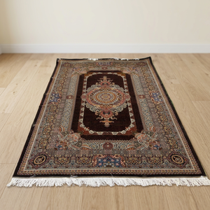 Tapis d'intérieur moderne en soie fait main, tapis de designer noué à la main de qualité supérieure, antidérapant, lavable, motif personnalisé pour la maison, l'hôtel - Product Image 6