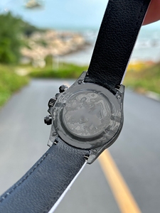 Montre automatique de luxe pour homme, 40 mm, mouvement 4130, verre saphir, acier inoxydable 904L, cadran en fibre de carbone - Product Image 6