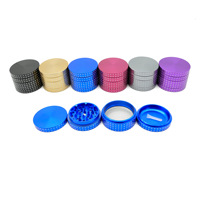 Broyeur à herbes et tabac en alliage d'aluminium de qualité supérieure, forme personnalisée, avec dents, pour accessoires de fumage, OEM ODM LOGO