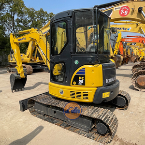 Gebruikt <span class=keywords><strong>Komatsu</strong></span> PC55MR compacte graafmachine, origineel uit Japan, <span class=keywords><strong>5</strong></span>,<span class=keywords><strong>5</strong></span> ton mini-graafmachine met rubberbanden, bouwmaterieel, 2021 motor. - Product Image 2