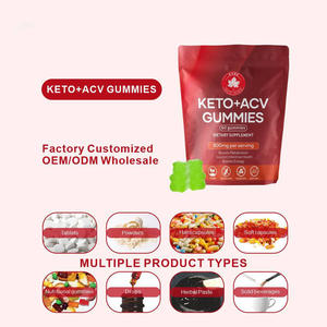 Vente en gros OEM Adultes Vegan Vinaigre de cidre de pomme Gomme pour hommes/femmes Bio Acv Minceur Keto Perte de poids Gommes multivitamines - Product Image 5