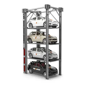 机械液压4柱汽车行李架停车升降机设备用于存储