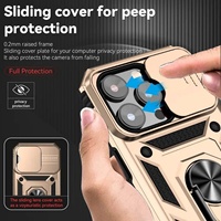 Coque de téléphone portable 2025 avec protection coulissante pour appareil photo, pare-chocs en TPU et PC pour iPhone 14 13 12 15 16 17 Pro Max Plus