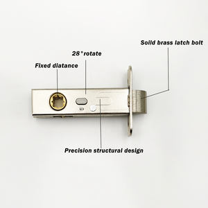 יוקרה מודרנית בארה "ב מוברש ידית דלת פליז עבור דלתות פנים מעבר פרטיות dummy דלת כניסה - Product Image 5