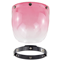 Nouvelles couleurs pour les visières de casque, boucliers à bulles pour casque de moto, casque ouvert, masque facial pour casque de moto