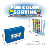Jouets porte-bonheur OEM/ODM personnalisés en gros : Jeu de société créatif et amusant de défi de puzzle musical et de superposition de couleurs