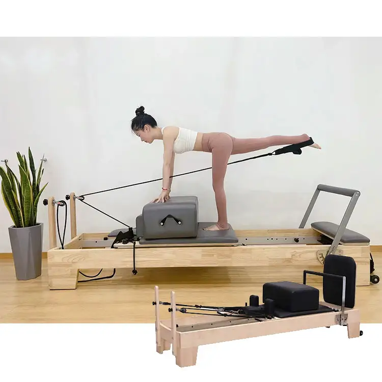 Yoga çekirdek eğitim egzersiz Pilates Reformer yatak makinesi