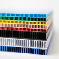 Plaques en plastique cannelées écologiques, imperméables, avec coins arrondis, bords scellés, pour découpe et impression