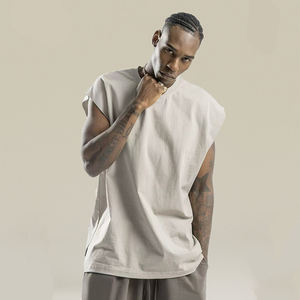 เสื้อกั๊กไหมพรมแขนกุดผู้ชาย ไซส์ใหญ่ ผ้าฝ้าย 100% สไตล์ลำลอง ทรงหลวม คอกลม พิมพ์ลายซิลค์สกรีน ลาย 3 มิติ ระบายอากาศได้ดี - Product Image 4