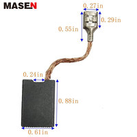 Ensemble de balais de charbon 1617014126 pour marteau électrique 11316EVS 11317EVS 11311EVS 11223EVS