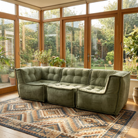 Canapé modulaire détachable en velours chenille, compressé sous vide, pour salon moderne, mobilier de maison