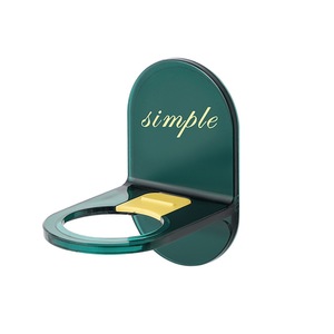 Simple Wall Mounted <b>Shower</b> Gel Holder Oval Shape Dark Green Light Green Bathroom <b>Storage</b> Solution - Product Image 3