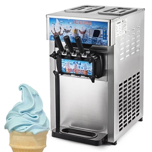 Máquina de helados comercial WeWork, máquina de helados de mesa de <span class=keywords><strong>1200W</strong></span>, máquina de helados suaves de 3 sabores, pequeña Mini máquina de helados suaves - Product Image 2
