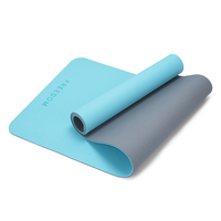 Esterilla de Yoga Tpe de doble cara, esterilla de ejercicio de gimnasio de 6mm, esterilla de Fitness antideslizante duradera para Yoga