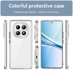 Para <span class=keywords><strong>Redmi</strong></span> <span class=keywords><strong>Note</strong></span> 15 5G Funda, Crystal Clear Slim TPU + Acrílico 2 en 1 Funda para teléfono móvil a prueba de golpes para <span class=keywords><strong>Redmi</strong></span> <span class=keywords><strong>Note</strong></span> 15 Pro Plus - Product Image 2