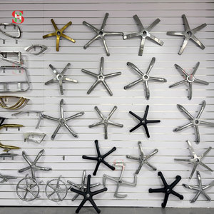 Base pivotante en fer pour chaise de bureau, réglable, noire, à cinq branches, pièces de rechange pour chaise de <span class=keywords><strong>barbier</strong></span>, vente en gros - Product Image 5