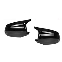 JDMotorsport88 2 piezas Cubiertas de Espejo Retrovisor en Negro Brillante ABS para BMW Serie 5 F10 F18 M5 2011-2013