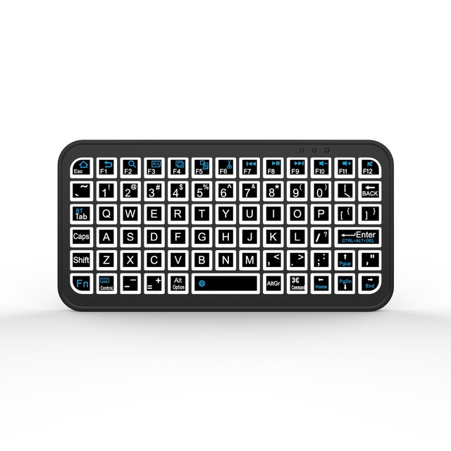 M7 Wireless BT Mini Keyboard with Keypad Air Mouse Function Universal Remote Control Backlit Fixed Code Built-in Lithium Battery