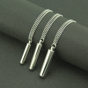 Colgante Urna para Cenizas de Mascotas (Perros y Gatos) 2025, de Acero de Titanio, Minimalista, con <span class=keywords><strong>Perfume</strong></span>, para Guardar Cenizas, Collar - Product Image 2