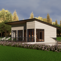 Maison préfabriquée de luxe extensible à 3 chambres, prête à l'emploi, pour bureau, habitation ou usage hospitalier, en panneaux sandwich modulaires