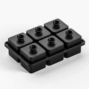 Design <span class=keywords><strong>original</strong></span> NOUVEAU Moule <span class=keywords><strong>à</strong></span> glaçons carré pour cocktail Moule <span class=keywords><strong>à</strong></span> glaçons en silicone <span class=keywords><strong>à</strong></span> l'ancienne Grand plateau <span class=keywords><strong>à</strong></span> glaçons de 2 pouces pour whisky - Product Image 4