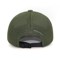 Casquette de baseball personnalisée en maille nid d'abeille avec patch en similicuir, respirante, imperméable, en polyester, unisexe, réglable, pour l'extérieur, vente en gros
