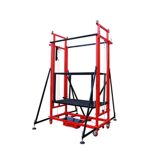 2m Adjustable Height Lifting Scaffolding Platform SF-30 with CE <b>Paint</b> 500kg Load Capacity Metal Construction Includes Handrails - Product Image 3