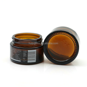 Pots de crème en verre ambré imprimés avec dessus en <span class=keywords><strong>bambou</strong></span> <span class=keywords><strong>noir</strong></span> Bouteilles en verre brun avec couvercle en <span class=keywords><strong>bambou</strong></span> 5g 10g 15g 20g 30g 50g 100g - Product Image 4