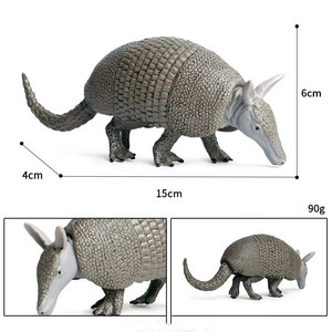Sculpture d'animal en résine, rat blindé, jouet pour enfant, 15*4*6CM, faune exquise, simulation, statue de jardin d'armadillo en extérieur - Product Image 6