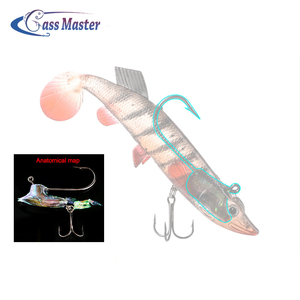 Bajo maestro suave del cuerpo de pescado suave cabeza de plomo pescado atraer con gancho de Pesca de Mar pike bajo atraer - Product Image 5