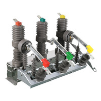 Disjoncteur manuel sous vide triphasé Ourjust ZW32-12 12kV 50/60Hz en acier inoxydable pour extérieur, isolateur 20-50kA, conformité IEC/ISO