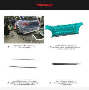 Jupes latérales en fibre de carbone pour <span class=keywords><strong>Ford</strong></span> <span class=keywords><strong>Mustang</strong></span> <span class=keywords><strong>GT</strong></span> <span class=keywords><strong>V8</strong></span> Premium Coupé 2 portes 2015-2020 - Product Image 6