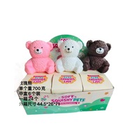 Ours en peluche Squishy géant à remontée lente, jouets à presser, ours Squishy géant en stock, emballé en coffret cadeau