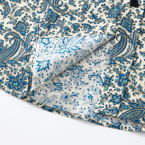 Chemise boutonnée décontractée pour homme de qualité supérieure, 100% coton, tissu popeline imprimé numériquement, respectueux de l'environnement, logo personnalisé - Product Image 6