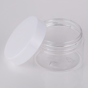 Transparent Pet Cream <b>Jar</b> 60mm Diameter Round Cosmetic Container For Face Cream 60ml Capacity HC-036 - Product Image 1