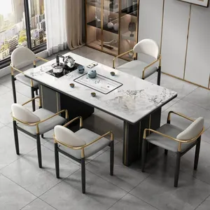<span class=keywords><strong>Table</strong></span> en bois îlot <span class=keywords><strong>central</strong></span> haut de gamme <span class=keywords><strong>avec</strong></span> tiroir pour salle à manger et bureau - Product Image 2