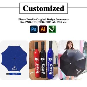 Custom Golf Umbrella with Logo Wholesale Promotional Folding <b>Mini</b> Windproof UPF50+ Business Gift Personalized Printing - Product Image 2