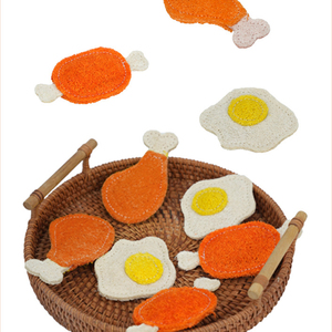 Jouet à mâcher pour poulet en loofah naturel, style dessin animé, imperméable, anti-ennui, bâton de stimulation, pour animaux de compagnie, vente en gros, fabricants de cartons - Product Image 2