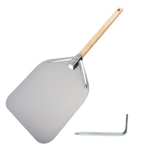 OEM ODM Spatule <span class=keywords><strong>à</strong></span> pizza en aluminium de 12 pouces avec manche en bois, <span class=keywords><strong>pelle</strong></span> <span class=keywords><strong>à</strong></span> pizza pour four et grill - Product Image 6