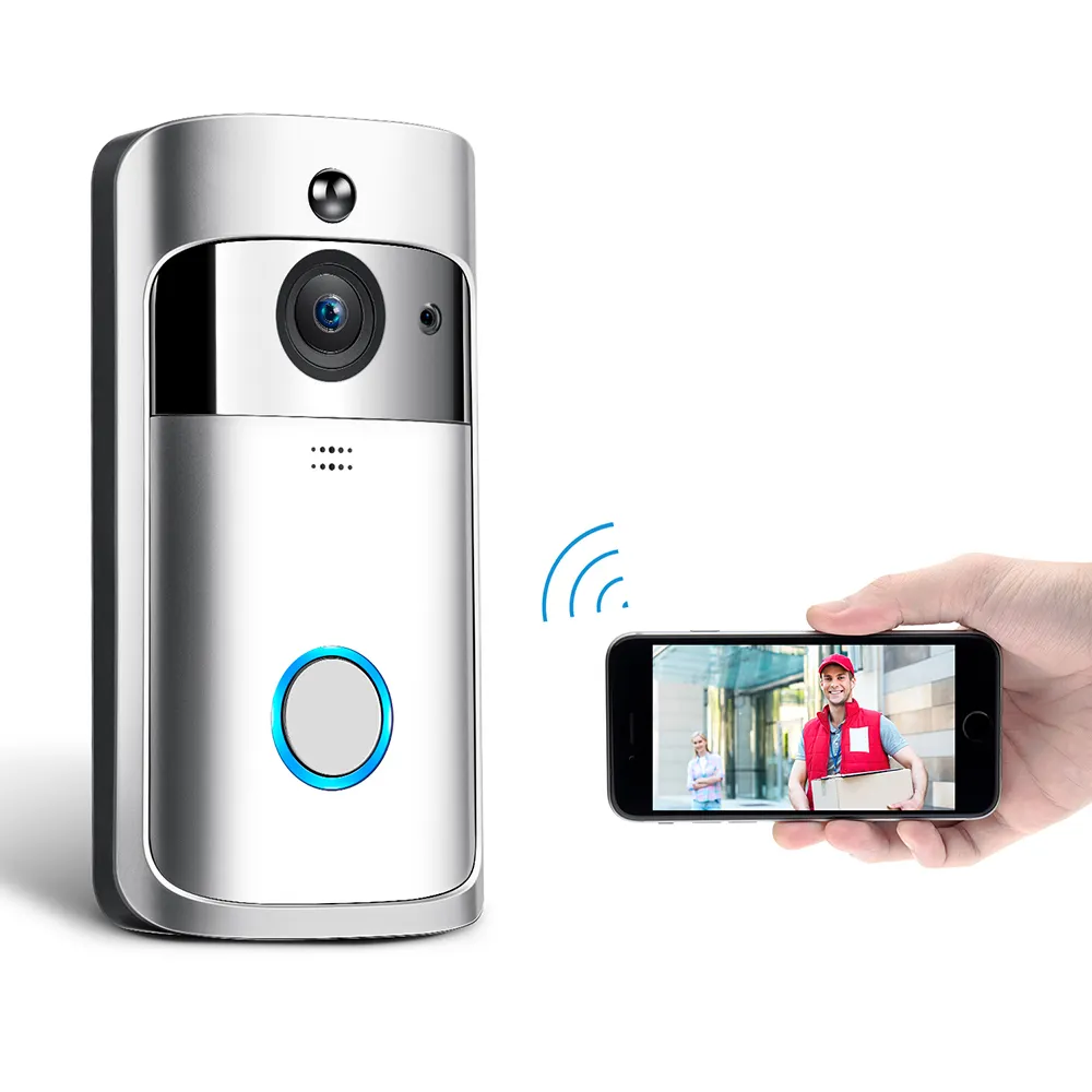 Home Battery Ip Doorbell Timbre Inteligente Camara Chime Intercom Systerm Wireless Video Smart Ring Door Bell Camera