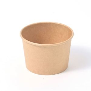 <b>Disposable</b> Eco-Friendly Kraft Paper Food <b>Bowl</b> Biodegradable Camping Soup Porridge Container Transparent Lid OEM Service - Product Image 4