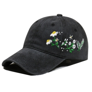 Cappellino da Baseball Morbido con Design Floreale e Elementi come Margherite, Traspirante, Ideale per Camionisti - Product Image 1