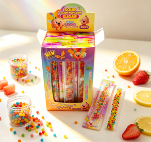 BESTAR Nouveauté Confiserie Enfant Goût <span class=keywords><strong>Sucré</strong></span> et Acidulé Boîte en Gros Bonbons Sucrés Multicolores Arc-en-ciel Vibrant Popcorn <span class=keywords><strong>Sucré</strong></span> Bonbons Mous - Product Image 6