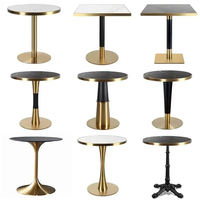 Tables à manger rectangulaires modernes, tables en gros à prix abordable, mobilier pour café, pizzeria, bistrot, restaurant de restauration rapide, table en marbre