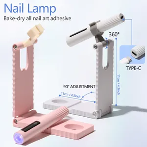 Lampe tactile UV LED portable rechargeable pour séchage des ongles, lampe torche UV pour le séchage du vernis gel, machine à polymériser les ongles, outils de durcissement rapide - Product Image 6