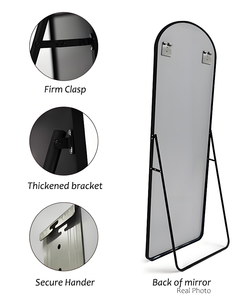 Factory Direct Custom Arched Aluminum Frame Full-Length Floor <strong>Mirror</strong> Wall-Mounted <strong>Leaning</strong> Free-Standing Body <strong>Mirror</strong> - Product Image 3